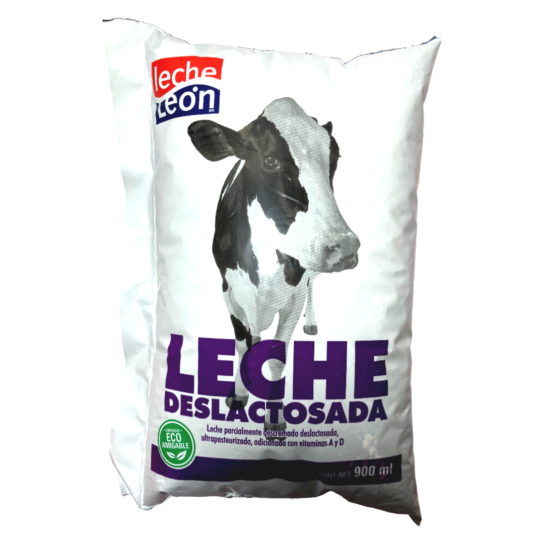 LECHE LEON BOLSA DESLACTOSADA 900ML