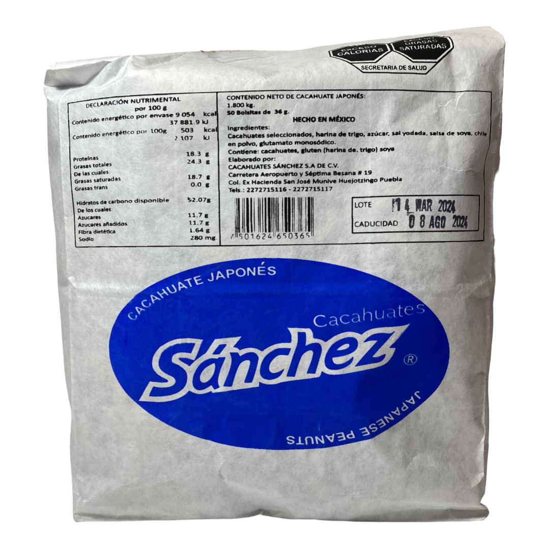 SANCHEZ JAPONES 36 GR 6/50 PZ
