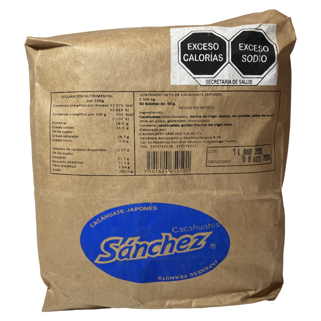 SANCHEZ JAPONES 50 GR 6/50 PZ