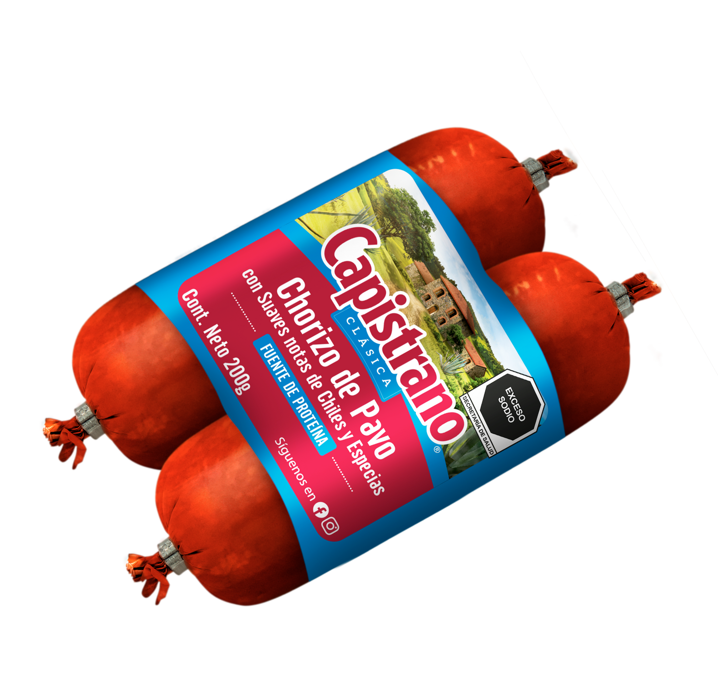 CHORIZO DE PAVO CAPISTRANO 200GRS