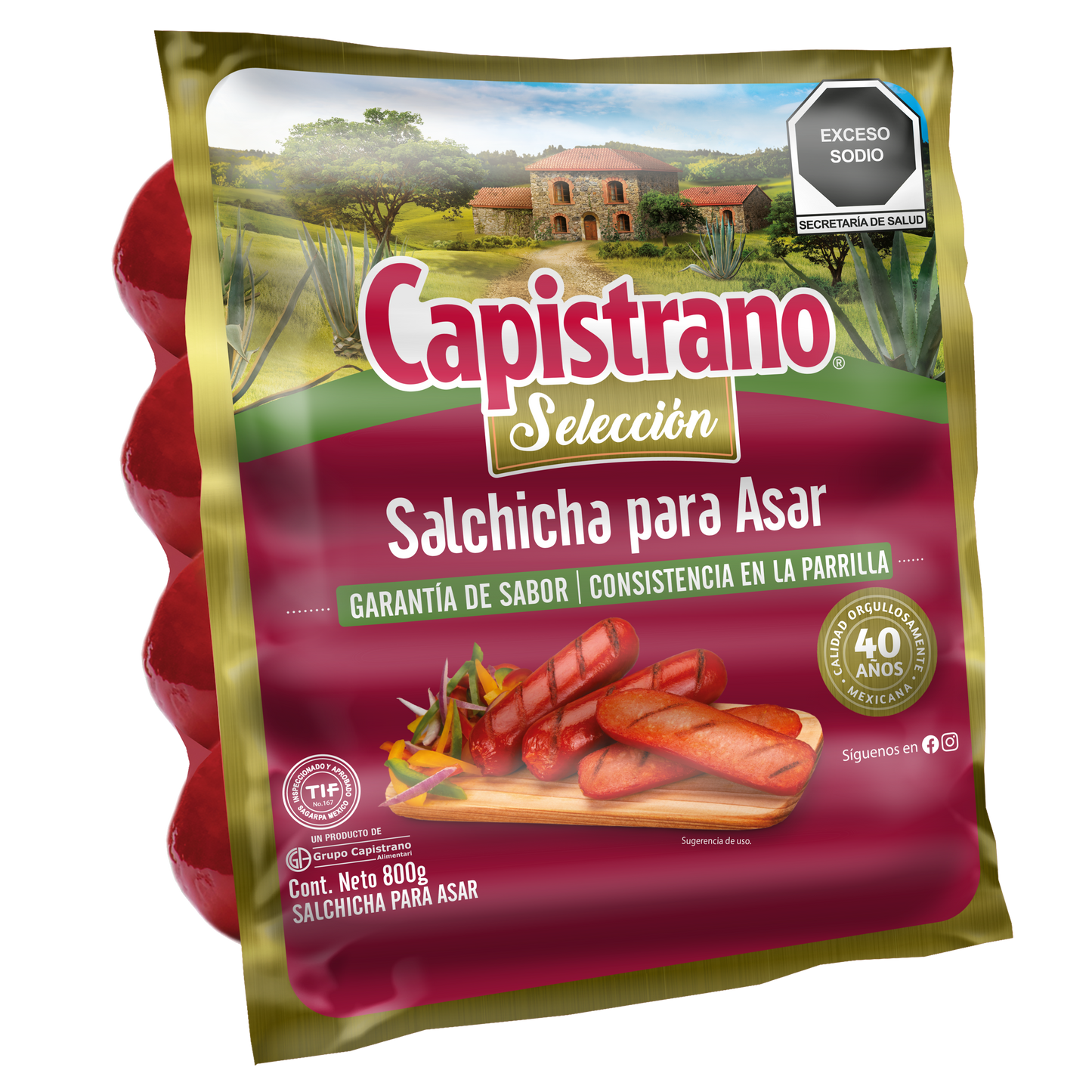 SALCHICHA P/ASAR CAPISTRANO 800GRS