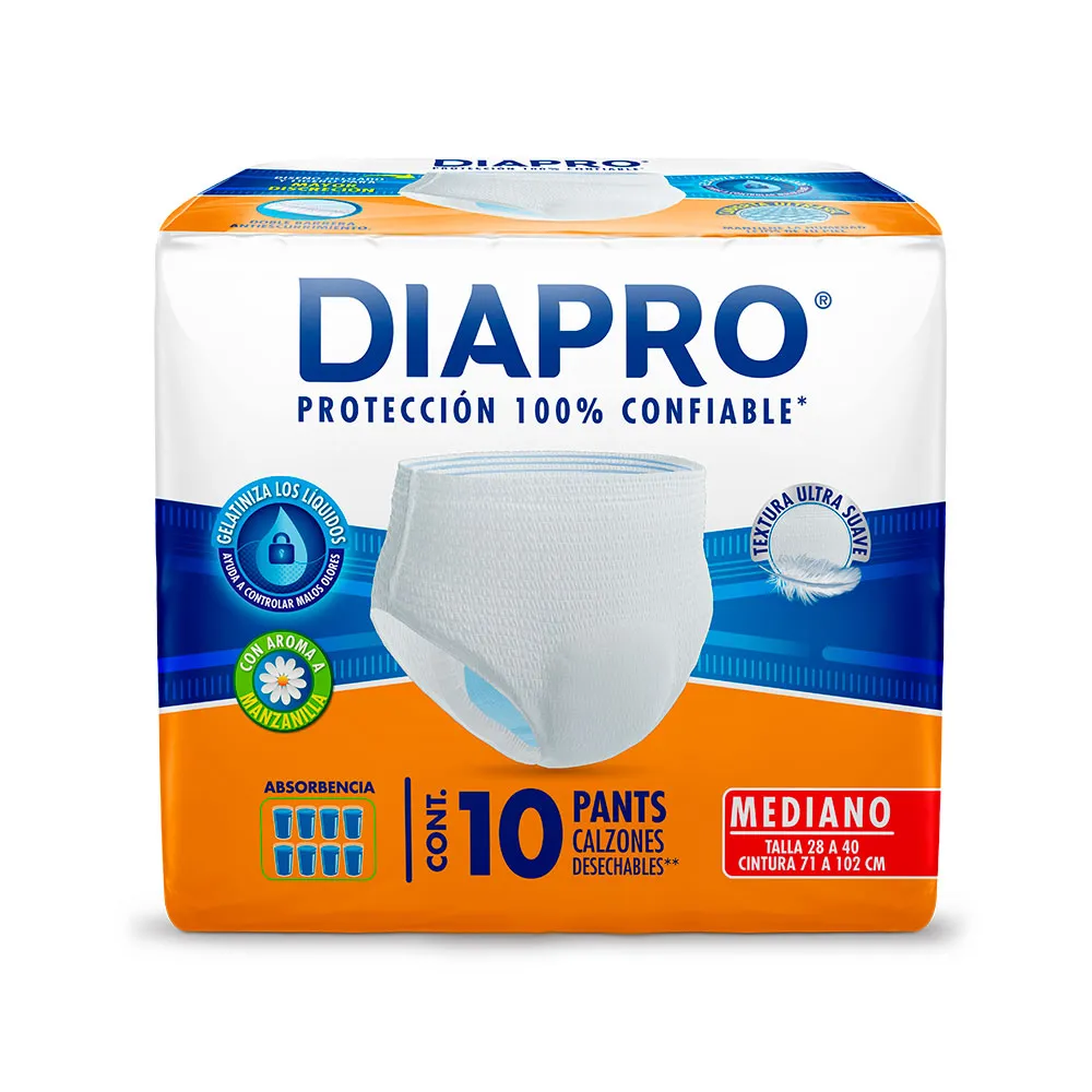 DIAPRO PANTS MED 8/10 PZA