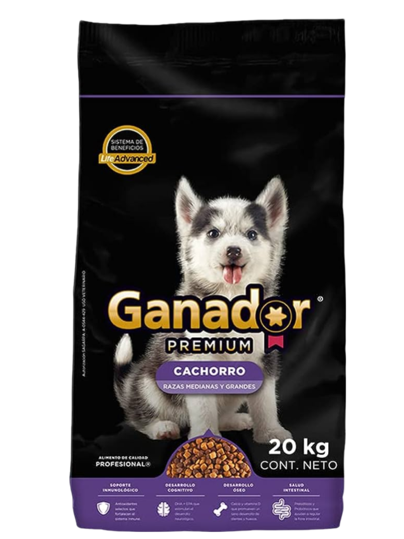 GANADOR PREMIUM CACHORRO R.MED/GDE 1/20