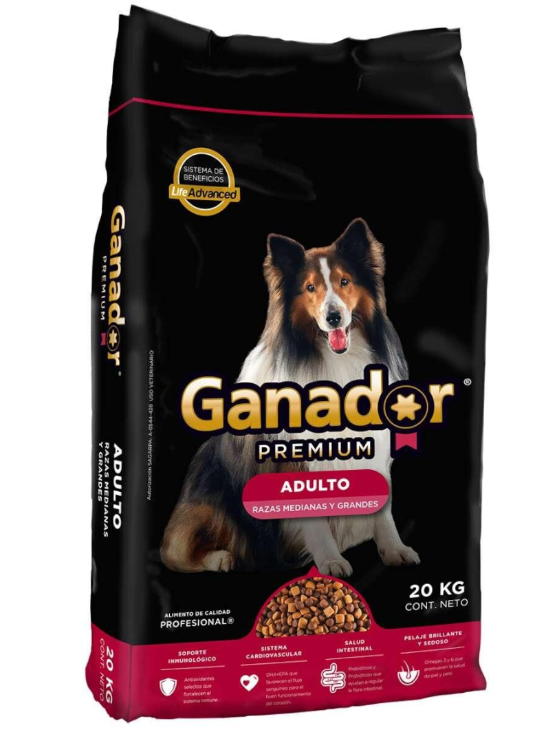 GANADOR PREMIUM ADULTO 1/20 KG.