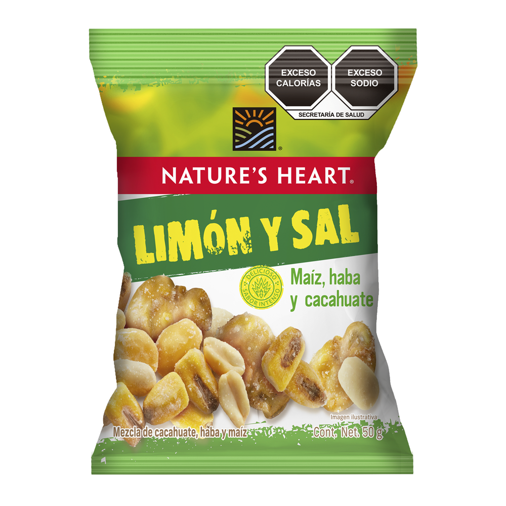 NAT HEART CACAH/MAIZ/HABA 10/50 GR