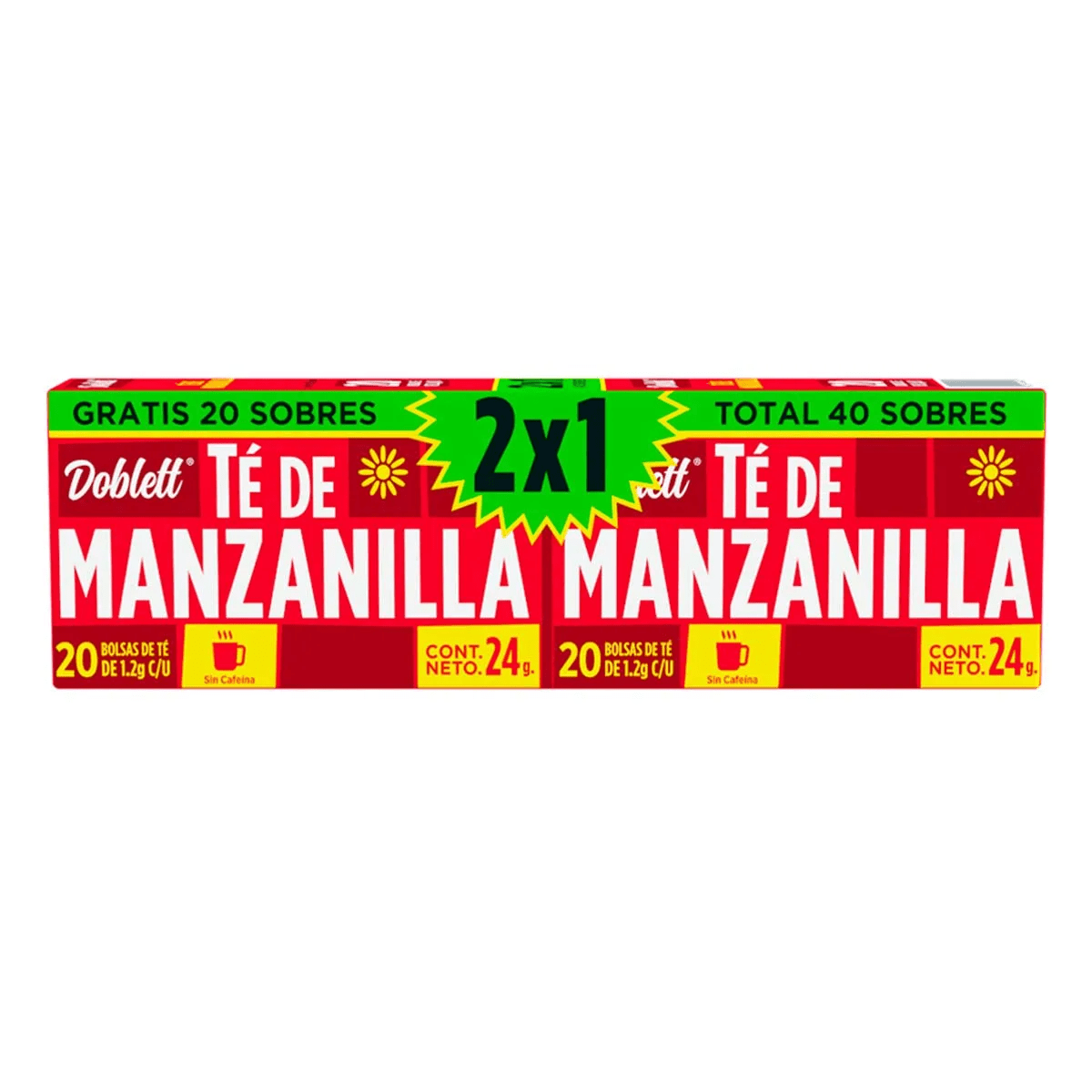 TE DOBLETT MANZANILLA 2X1 48/1/20 SOB