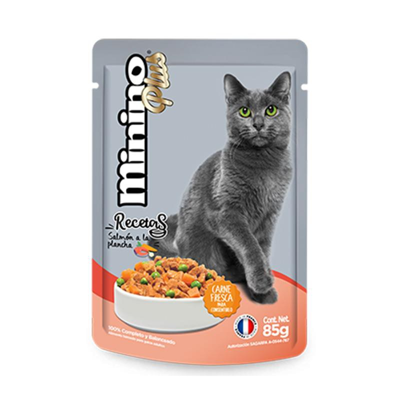 MININO PLUS POUCH SALMON 1/24/85 GR.