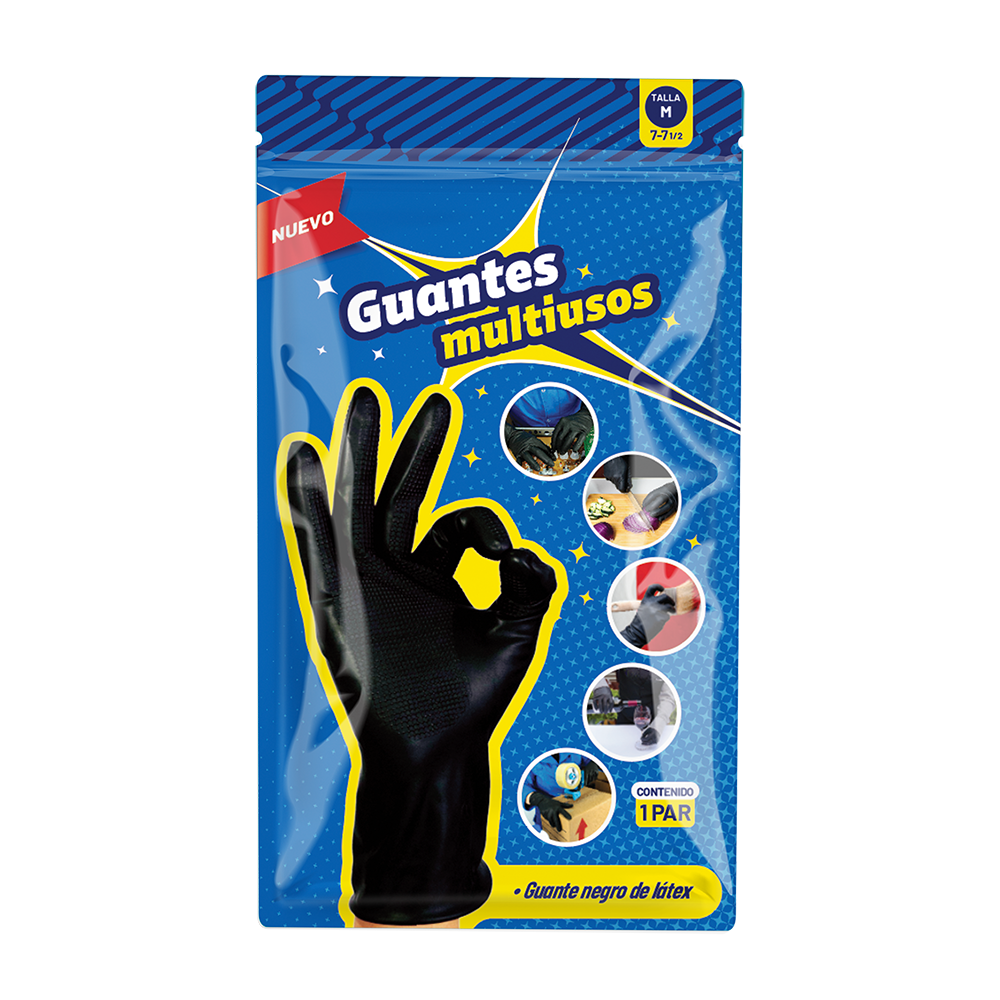 GUANTE NEGRO MULTIUOS MED GMB1TM/20