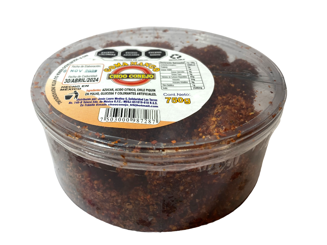 CHOOCONEJO GOMAS ENCHILADAS 18/750 GR