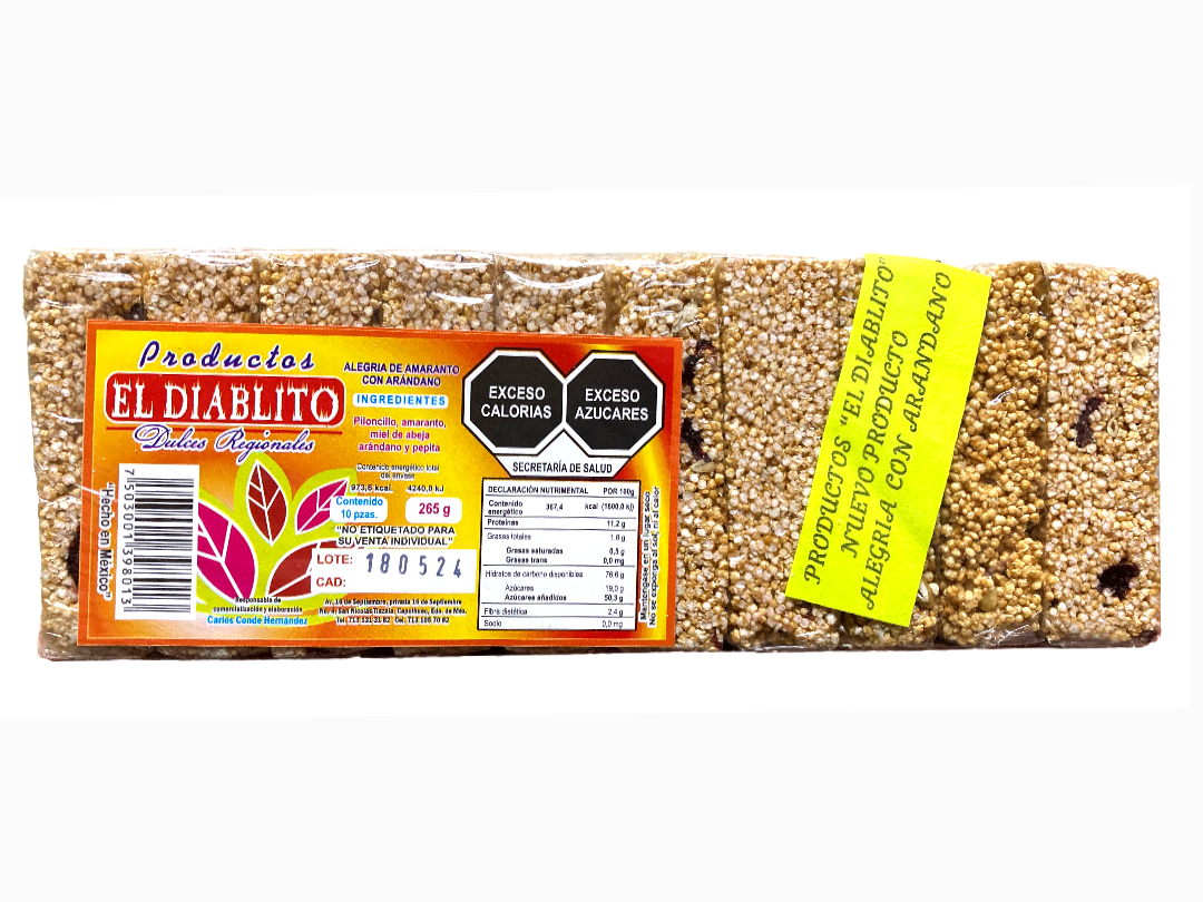 DIABLITO ALEGRIA ARANDANO 30/10 PZ