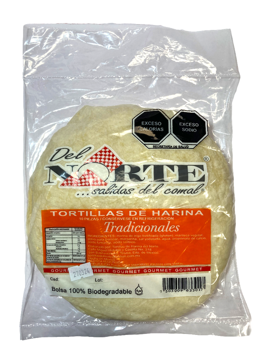 TORTILLA DE HARINA TRADICIONAL 10PZ