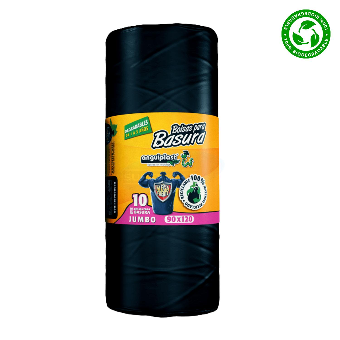 ROLLO 10 BOLSAS P/BASURA MF 90X120/20 PT