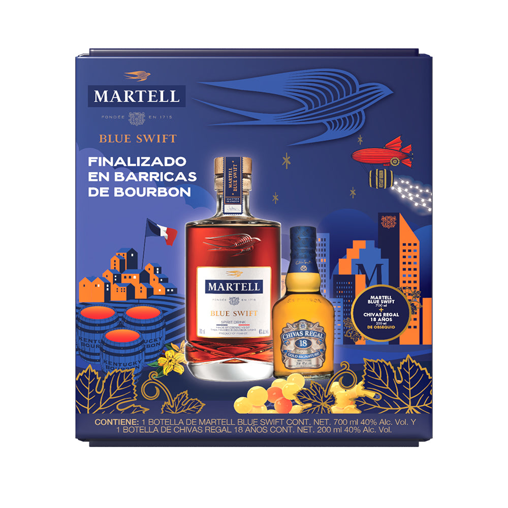 COGNAC MARTELL BLUE CH18Y 6/700ML