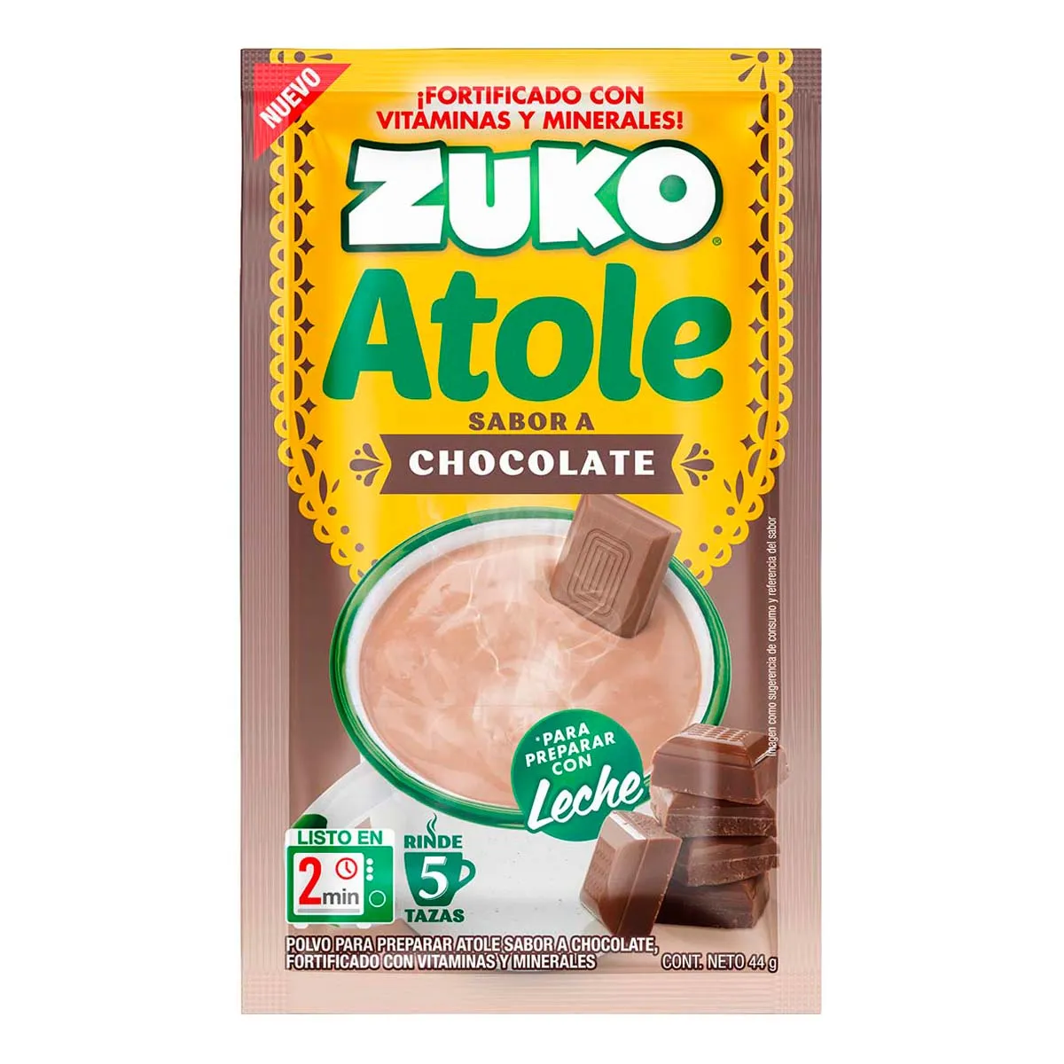 ZUKO ATOLE CHOCOLATE 48/1/44 GR