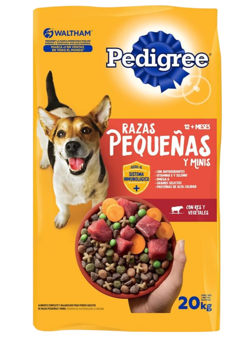 PEDIGREE RAZAS PEQUENAS 1/20 KG