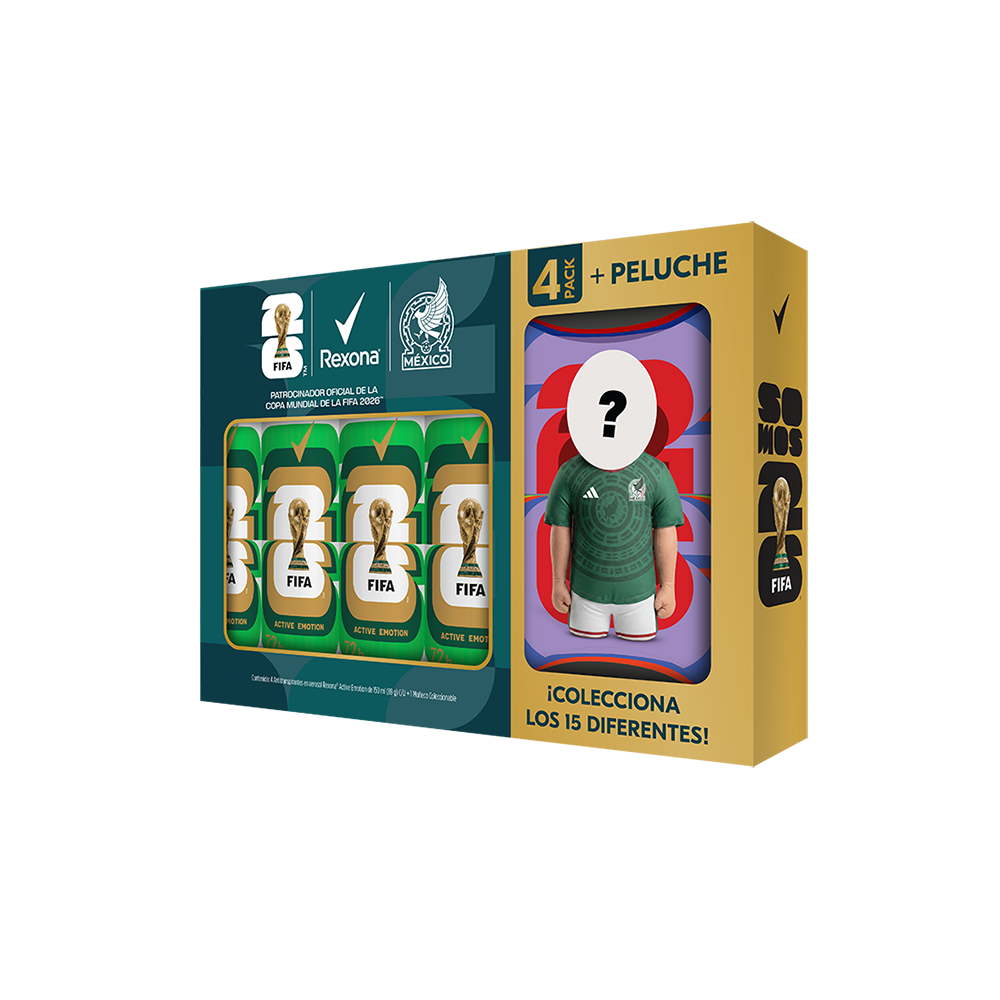 4PACK REXONA ACTIVE EMOTION/ PELUCHE 8/4