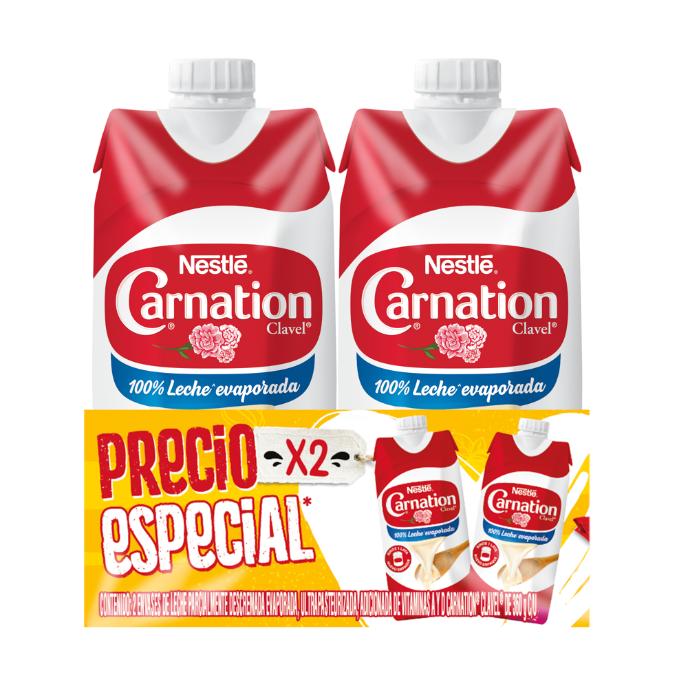 LECHE CLAVEL TETRA 2PACK 6/360 ML