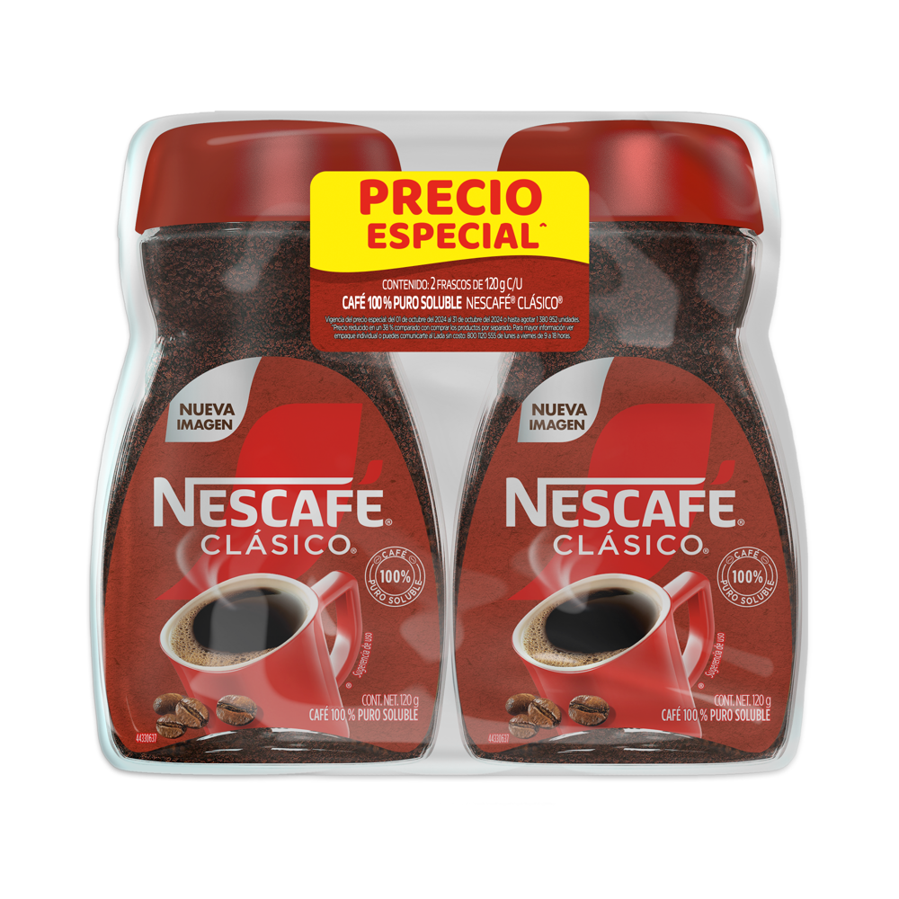 NESCAFE CLASICO 6/2/120GR