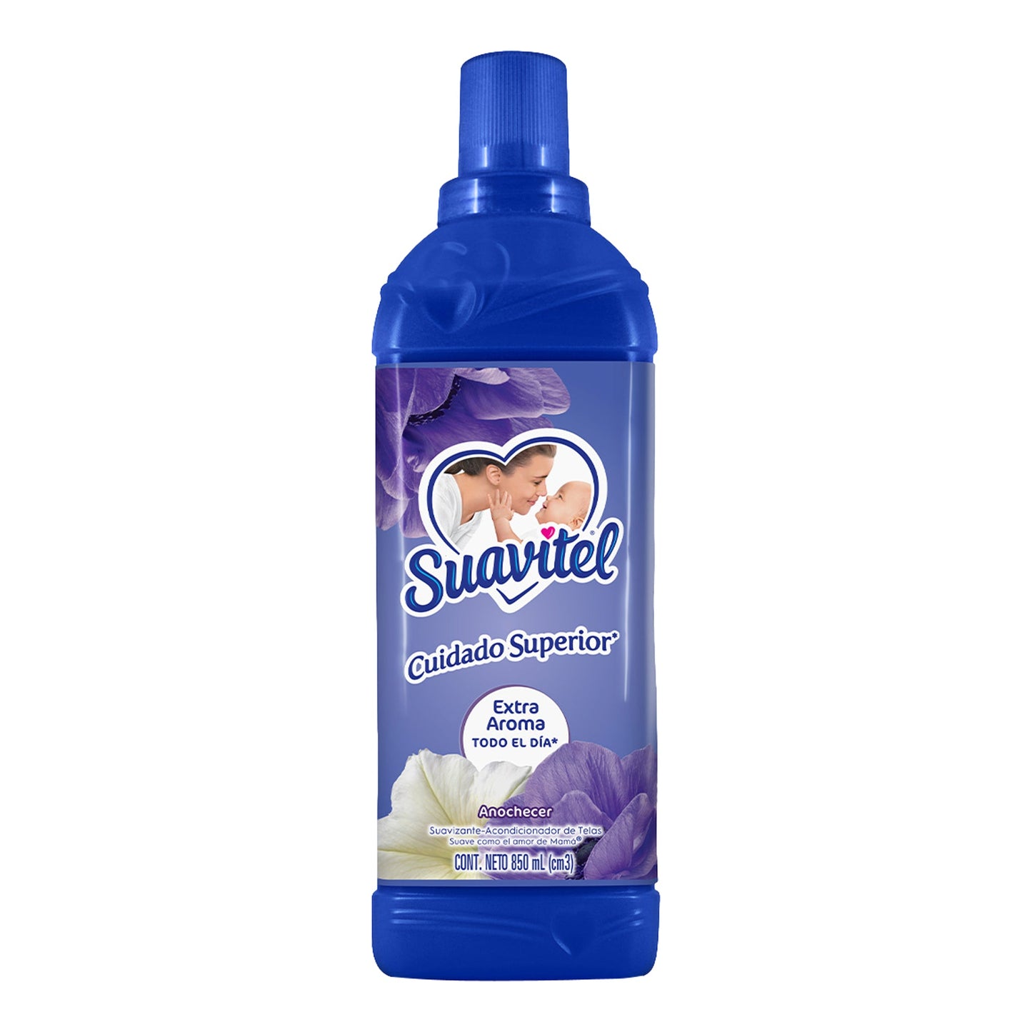 Suavizante Acondicionador de Telas Suavitel Cuidado Superior Anochecer de 850 ml