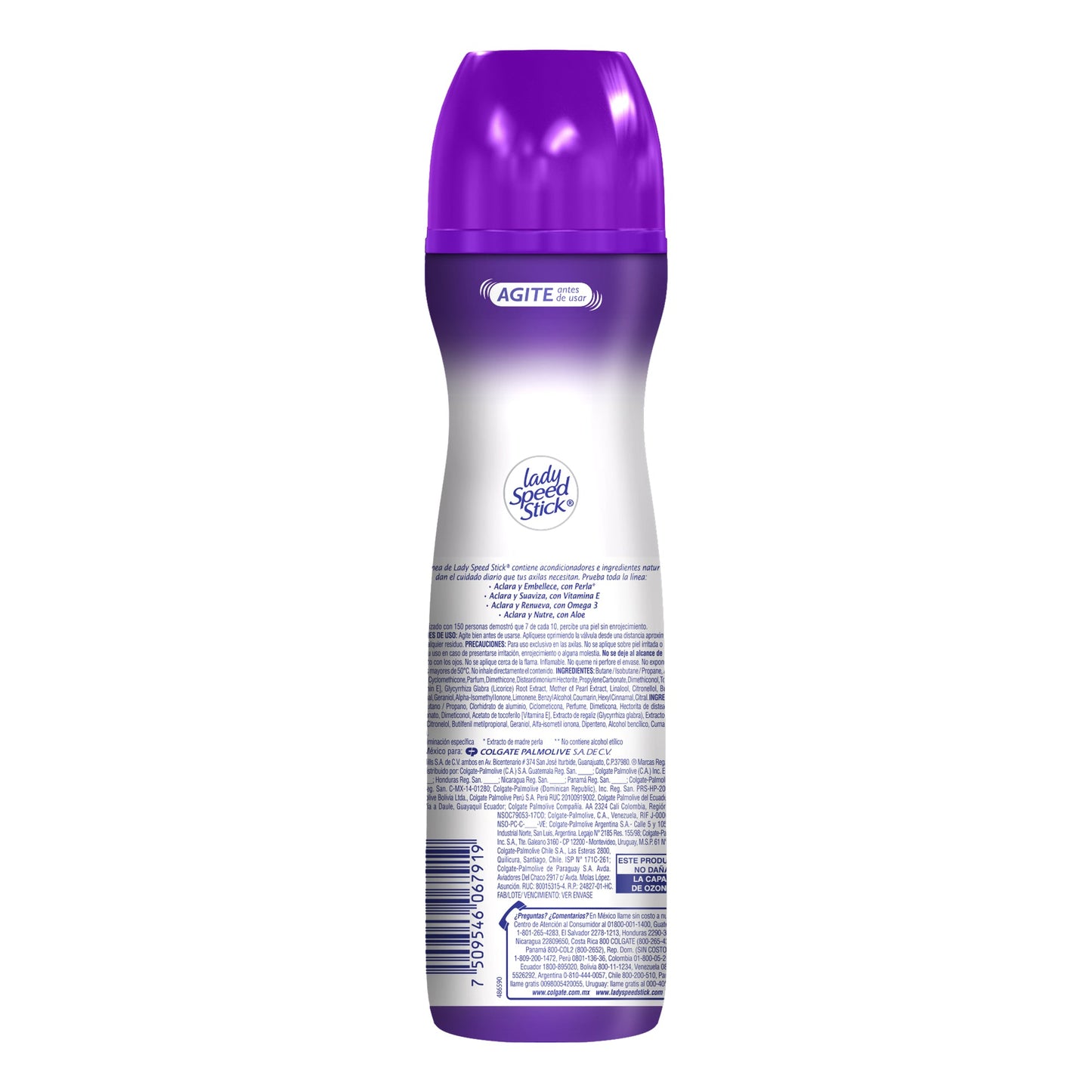 Antitranspirante Lady Speed Stick Derma + Vitamina E Aerosol de 91 g
