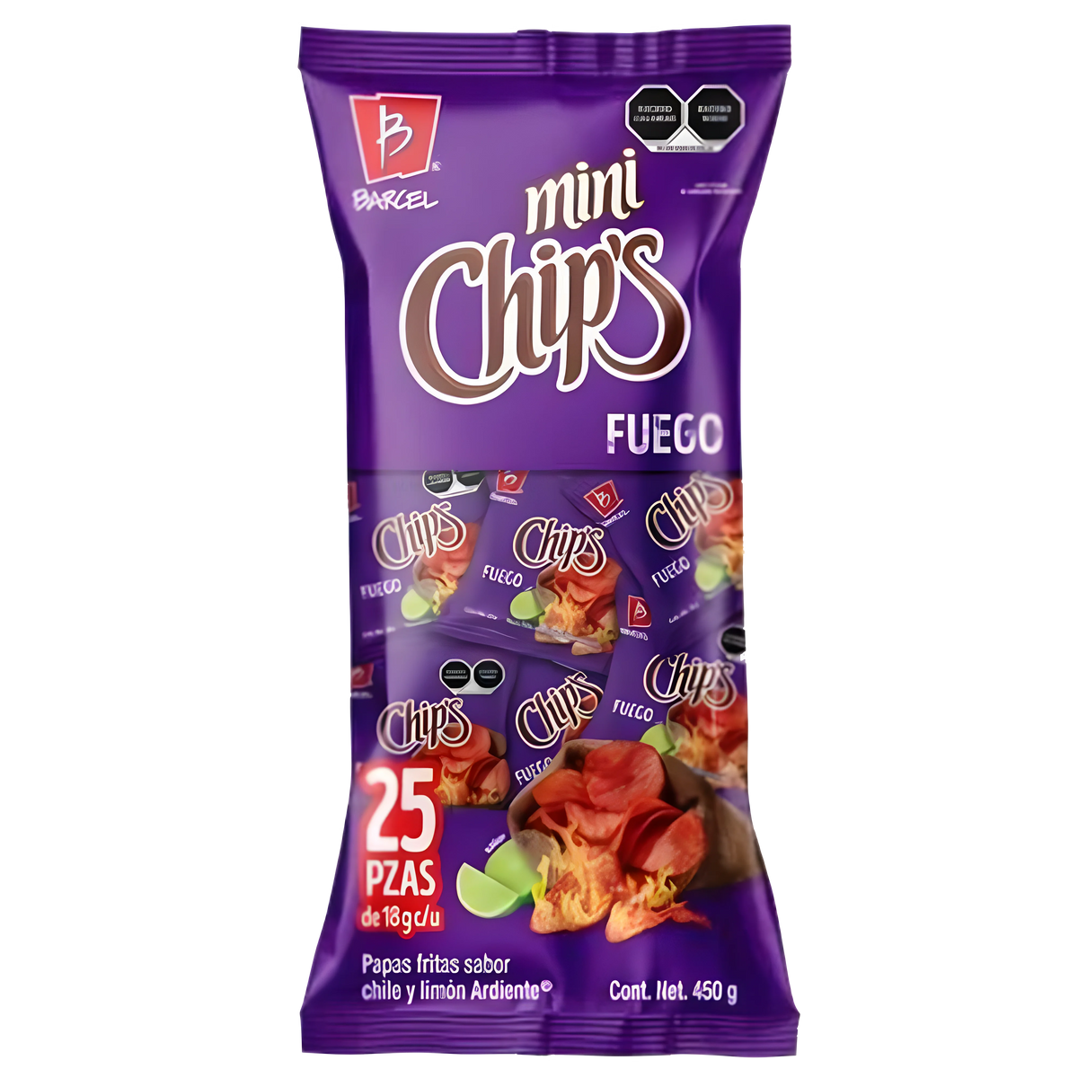 BARCEL MINI CHIPS FUEGO 6/25/18 GRS