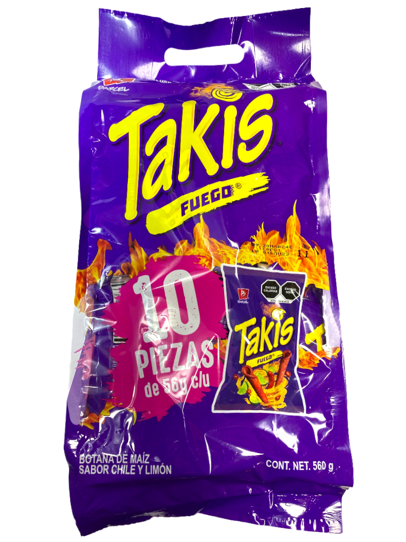 BARCEL MINI TAKIS FUEGO AZUL 3/25 PZAS