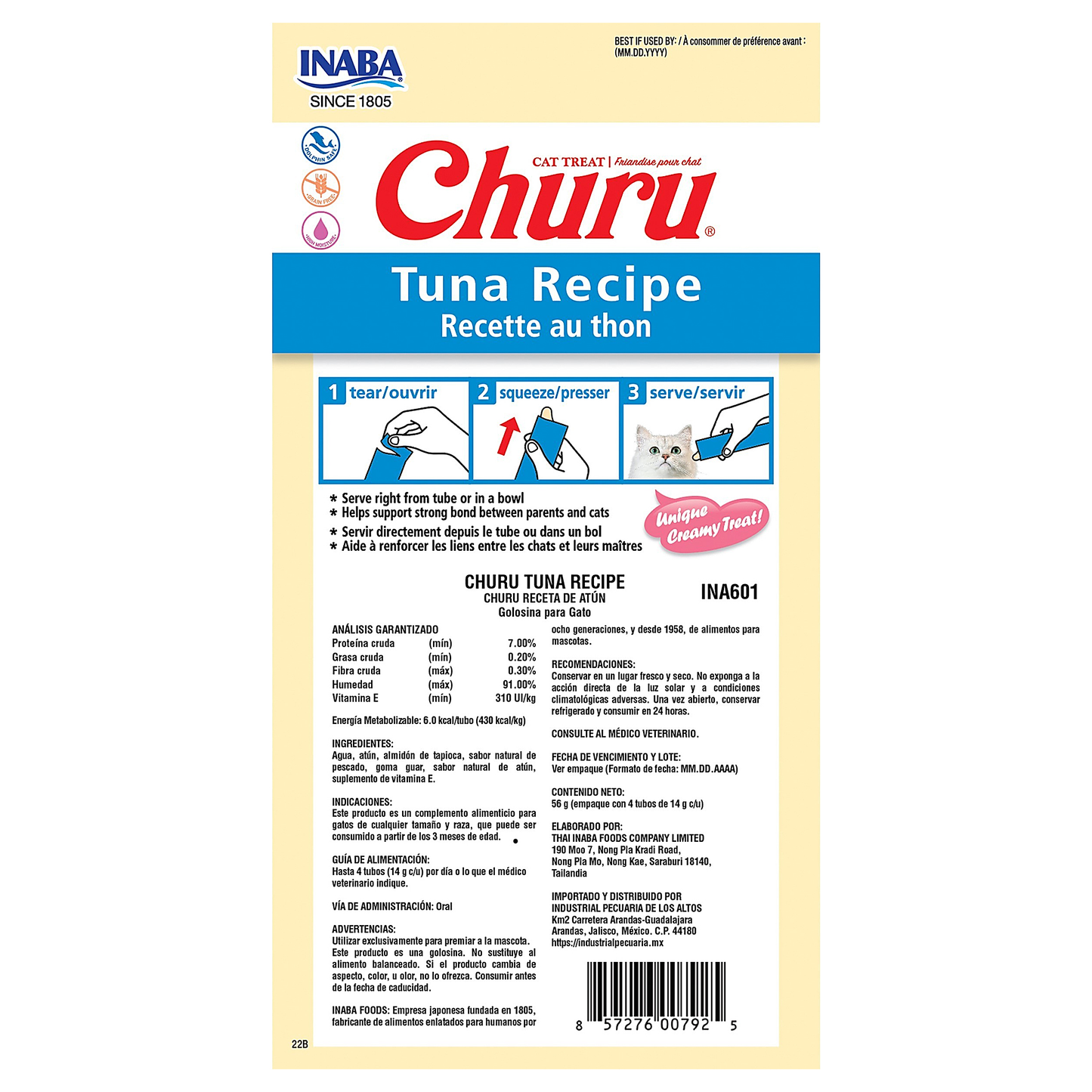 CHURU RECETA DE ATUN 16/ 4/56 GRM