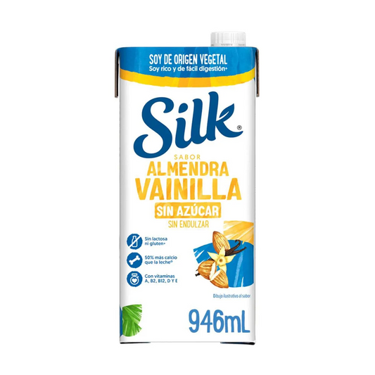 SILK ALM VAINILLA S/AZUCAR 6/946ML