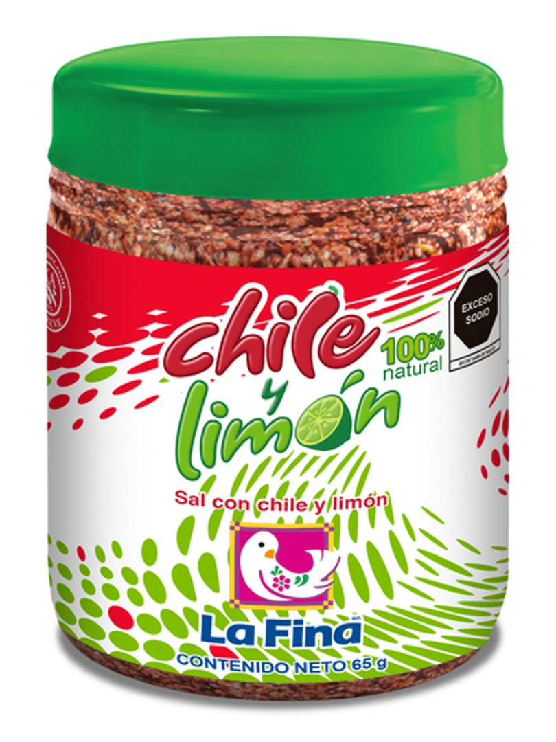 SAL LA FINA CHILE/LIMON 12/65GR