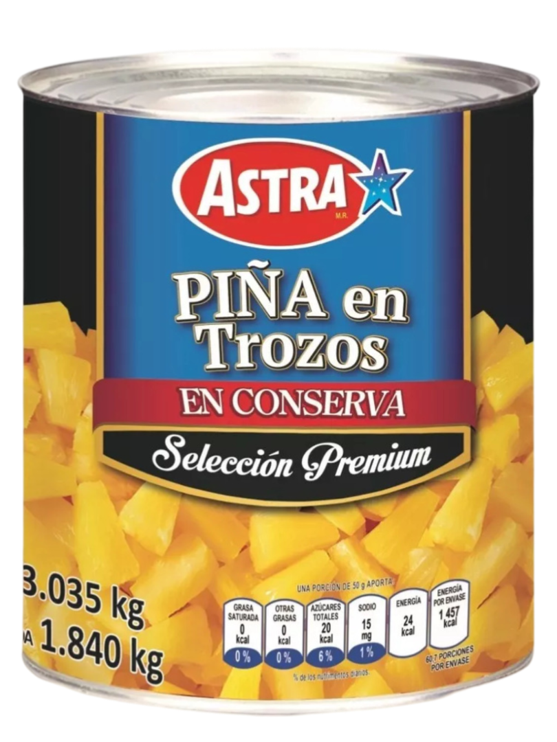 PINA ASTRA TROZOS 6/3.035 KG.