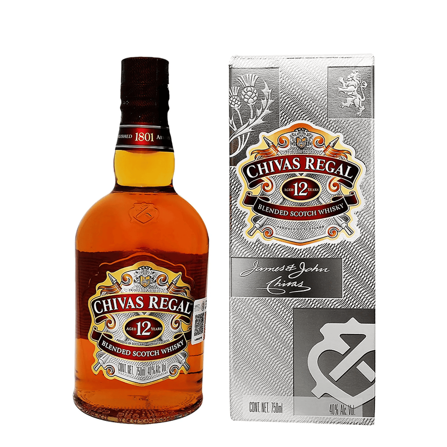 WHISKY CHIVAS REGAL 12A 12/750 ML