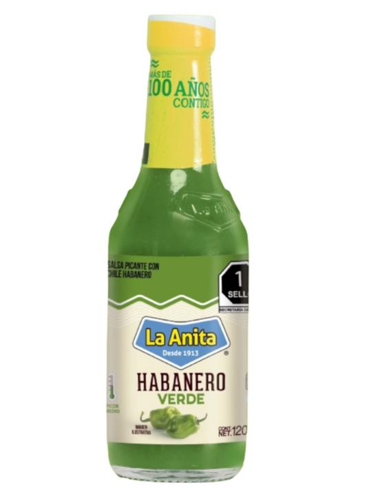 SALSA HABANERA VERDE ANITA 20/120 ML