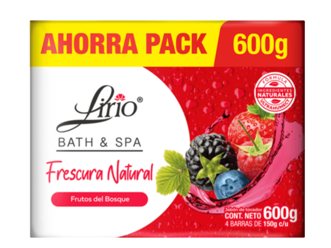 JAB.LIRIO PACK 12/4/150GR F ROJOS