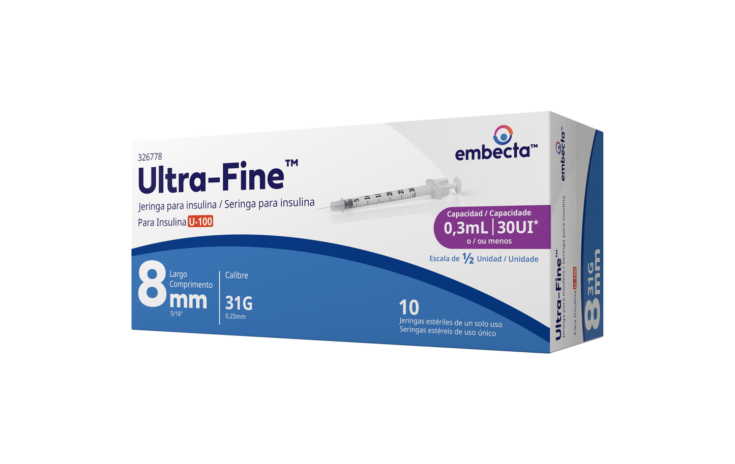 JERINGA INS.UF 40/10/0.3 ML 31X8