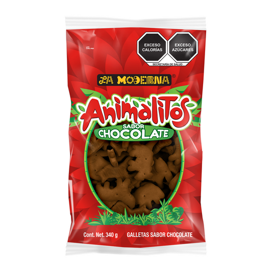 Galletas De Animalitos La Moderna Chocolate 340 G