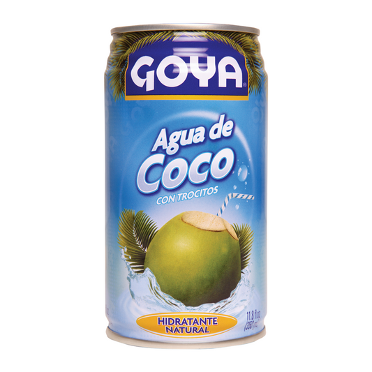 Agua De Coco Con Trocitos Lata 350 Ml Goya