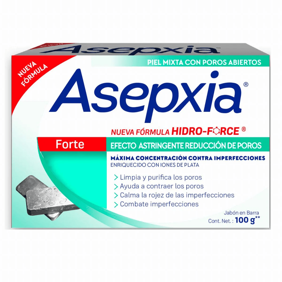 ASEPXIA JABON 20/100 GR FORTE
