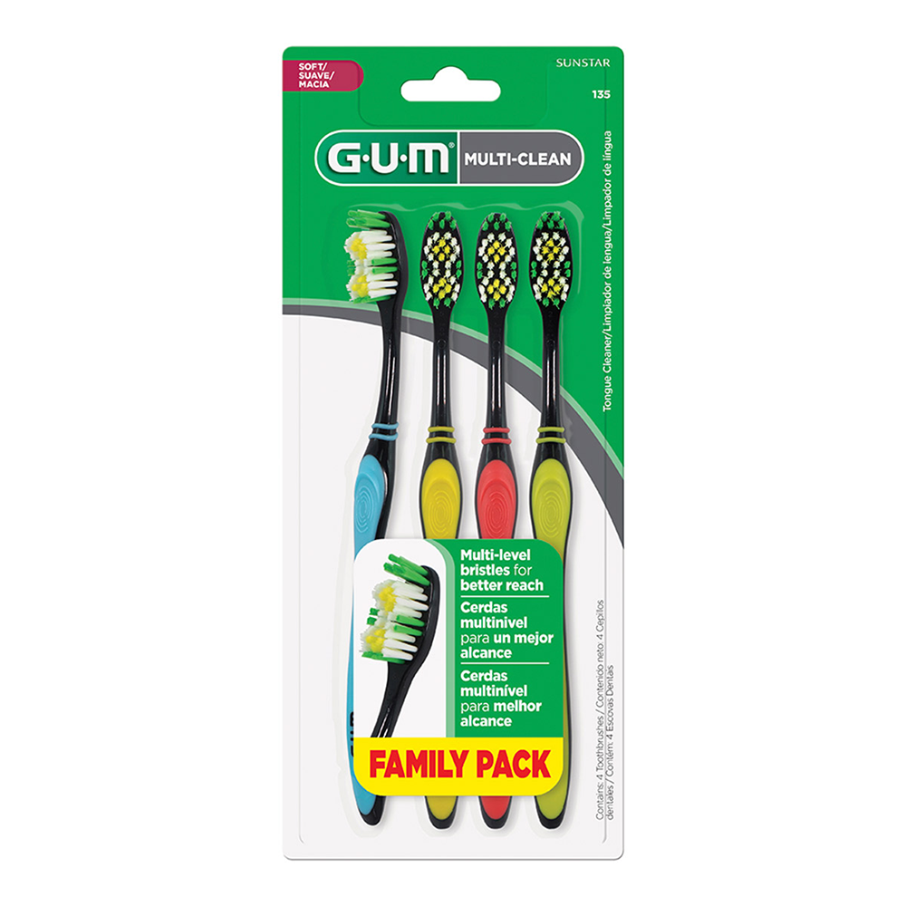 GUM CEP.ADULTO 4PACK 12/4/1 PZA