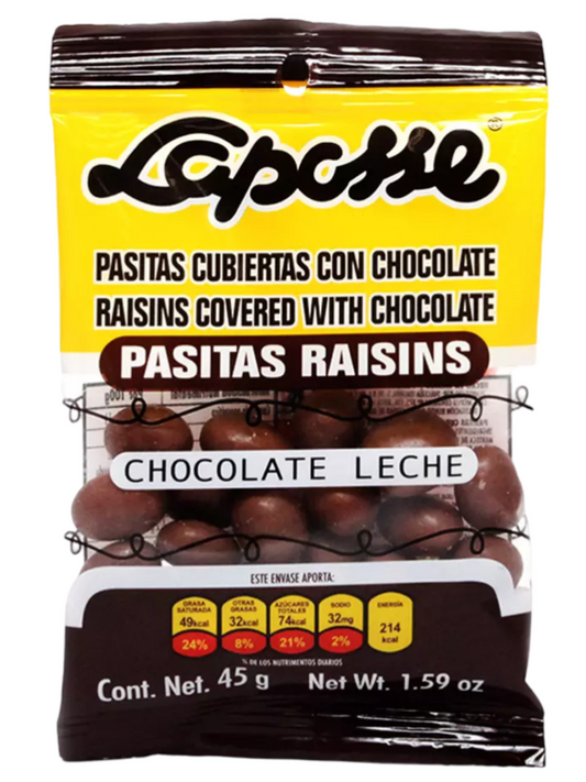 LAPOSSE PASITAS CHOCO 36/45 GRS