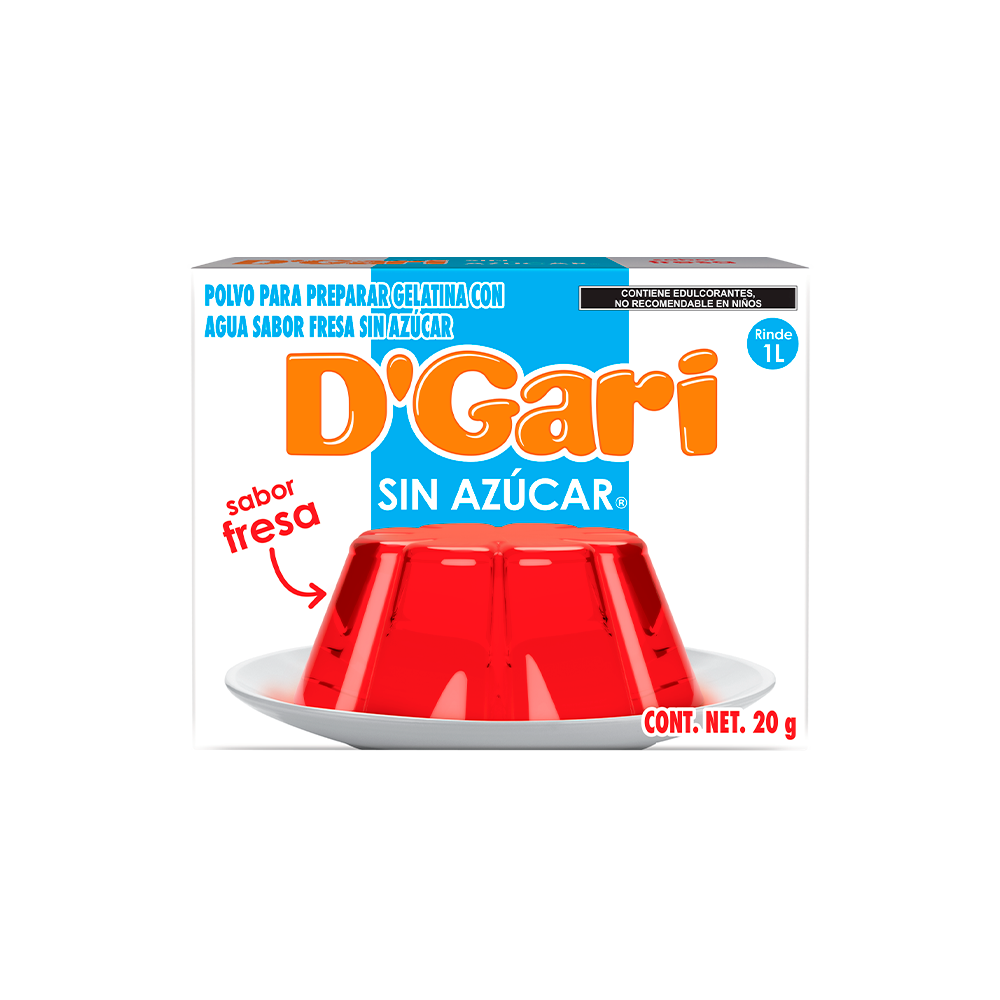 GELATINA DGARI S/AZU 24/20 FRESA AGUA