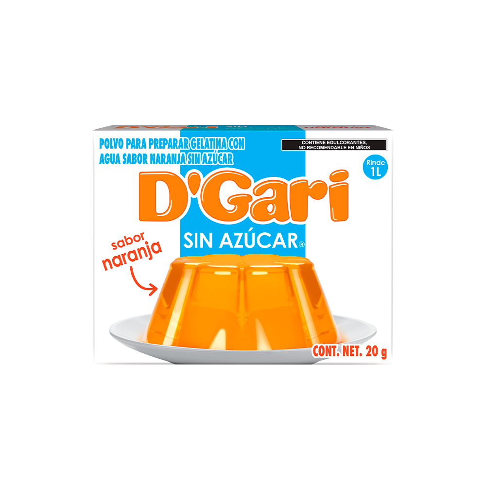 GELATINA DGARI S/AZU 24/20 NARANJA