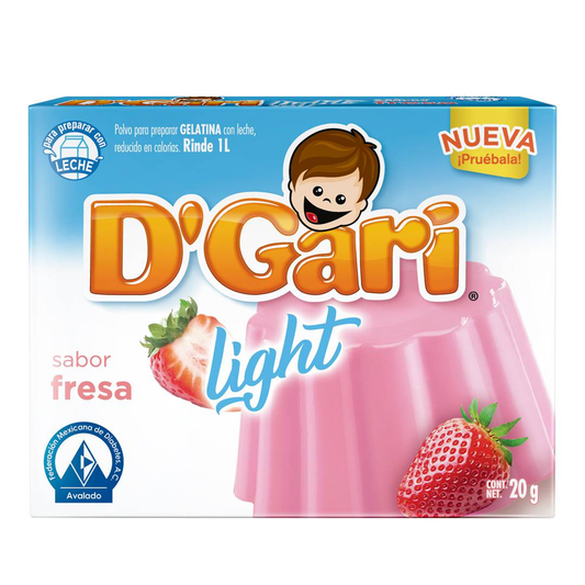 GELATINA DGARI S/AZU 24/20 FRESA LECHE