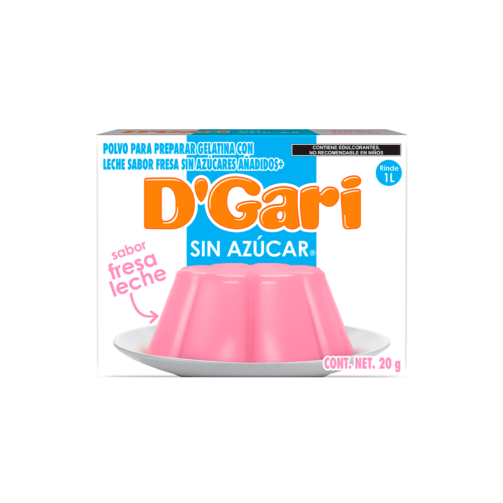 GELATINA DGARI S/AZU 24/20 FRESA LECHE