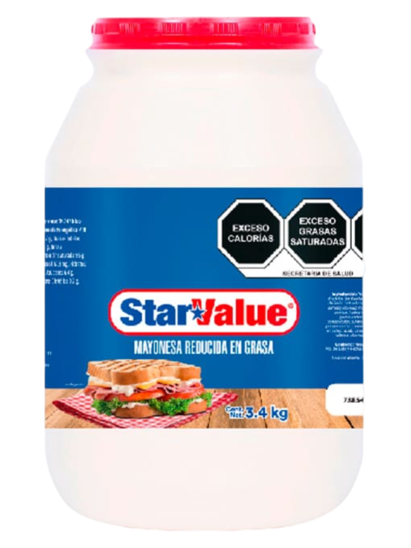 STAR VALUE MAYONESA C/LIMON 6/3.4 KG.