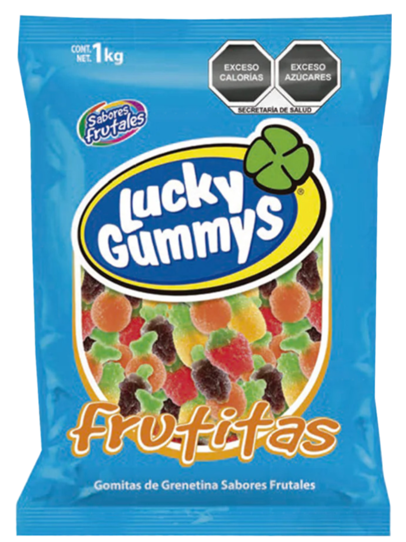 LUCKY GUMMYS FRUTAS AZUCAR 8/1K