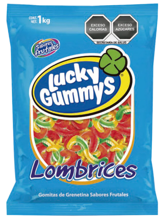 LUCKY GUMMYS LOMBRICES BRI 8/1 Kg