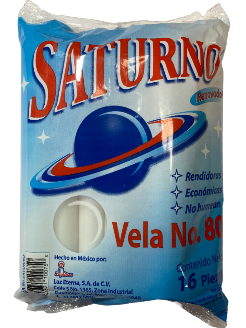 VELA LE SATURNO BOLSA 6/16 PZAS