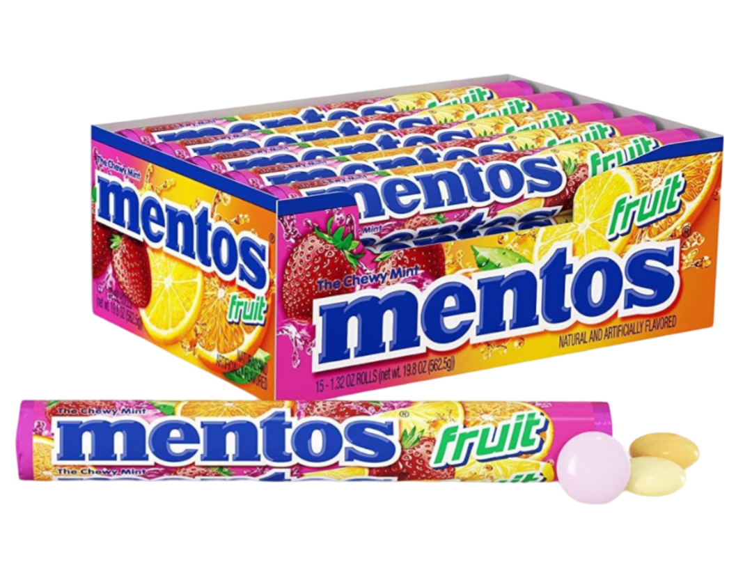 MENTOS  FRUTAS ROLLO 16/12/29 GR