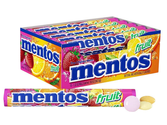 MENTOS  FRUTAS ROLLO 16/12/29 GR