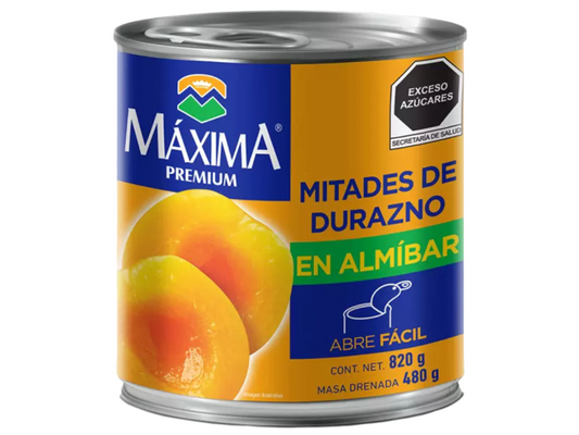 DURAZNO MAXIMA PREM 12/820 GR MITADES